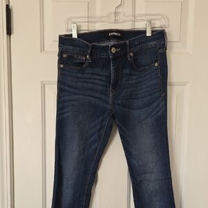 Express Women's Deep Indigo Skinny Jeans